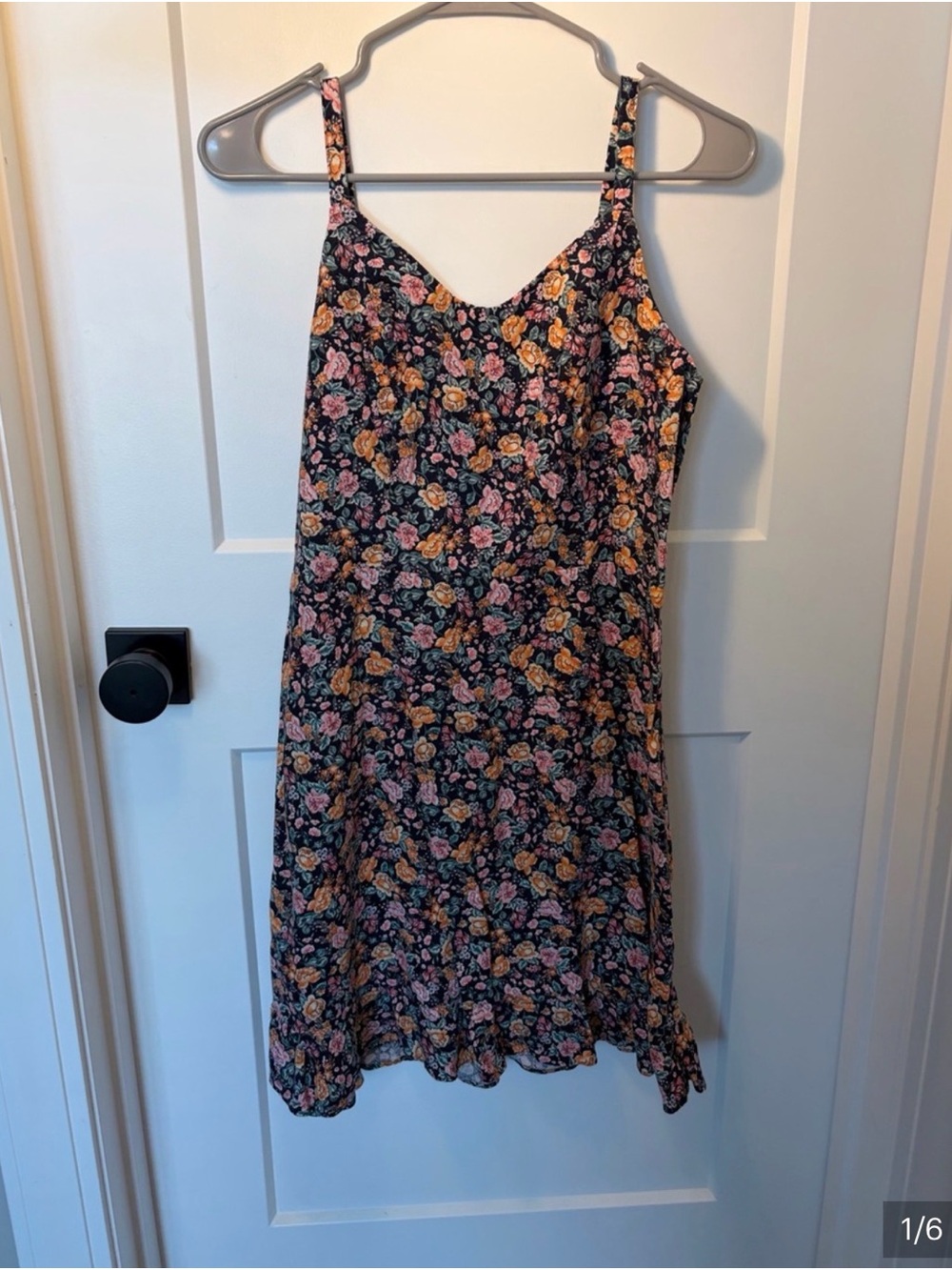 LIKE NEW Old Navy Pink Orange Floral Dress Size M